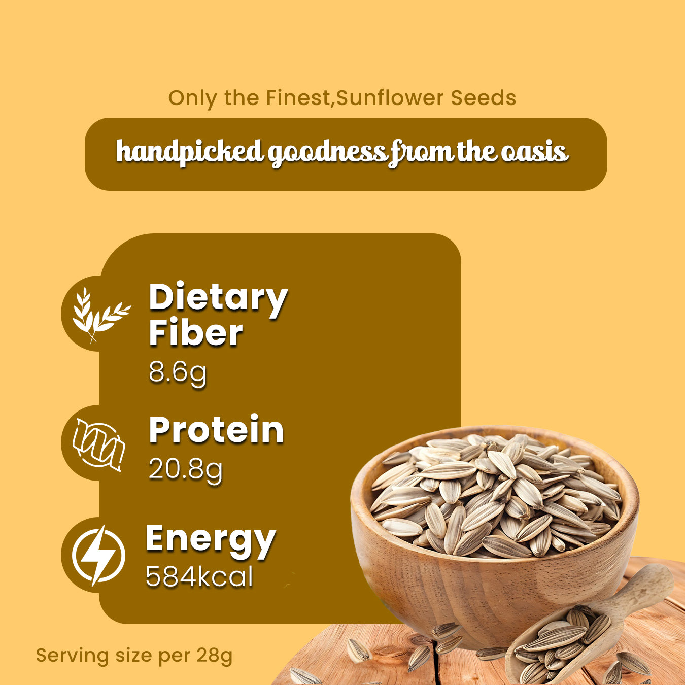 AGROEATS SEEDS 100g JAR | Raw & Edible | High in Protein, Fiber & Vitamins | Non-GMO | Healthy Snack & Diet Food | Nutrient-Rich Seeds for Cooking & Eating (100G, SUNFLOWER)