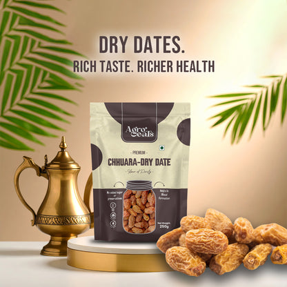 Agro Eats Dry Date Chhuara (Sukha Khajur) – 250g × 2