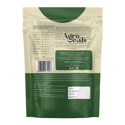 AGROEATS PREMIUM FARD DATES – 250g Pack | Natural Saudi Khajur | Nutritious & Naturally Sweet | No Added Sugar | Biodegradable Packaging | Ideal for Gifting & Daily Snacking