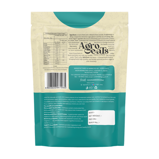 Agro Eats Whole Cashews (Kaju) – 250g