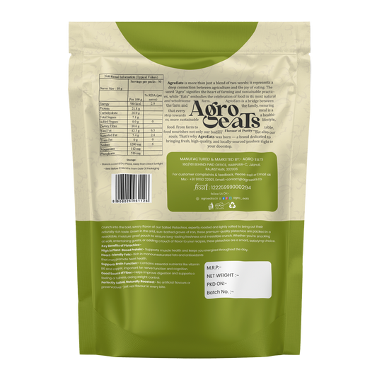 Agro Eats Roasted Pistachios (Pista) – 250g × 2