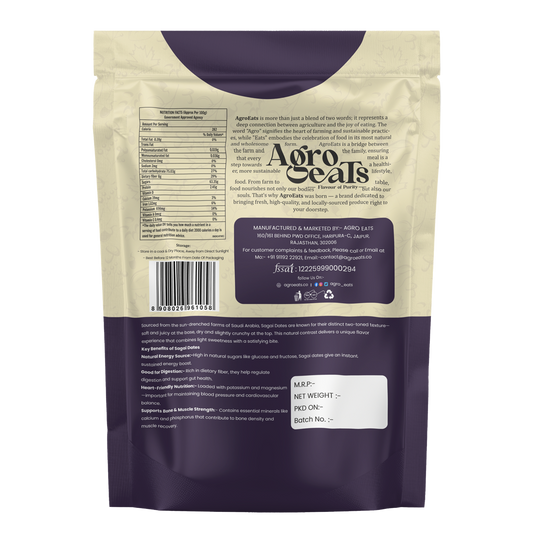 Agro Eats Premium Sagai Dates – 250g