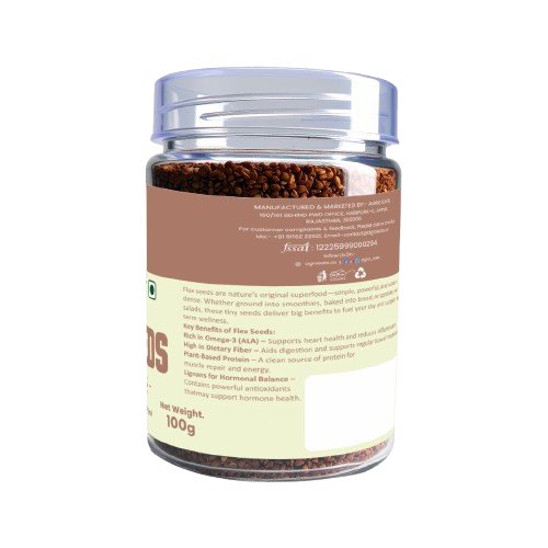 Agro Eats Flax Seeds (Alsi) – 100g