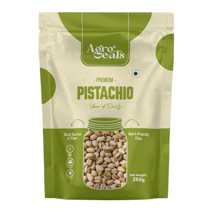 Agro Eats Roasted Pistachios (Pista) – 250g × 2