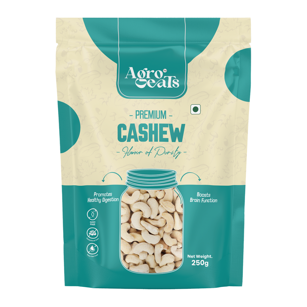 Agro Eats Whole Cashews (Kaju) – 250g